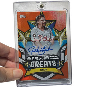 2025 Topps MLB All-Star Game John Kruk ASG Greats Auto Autograph Orange Foil
